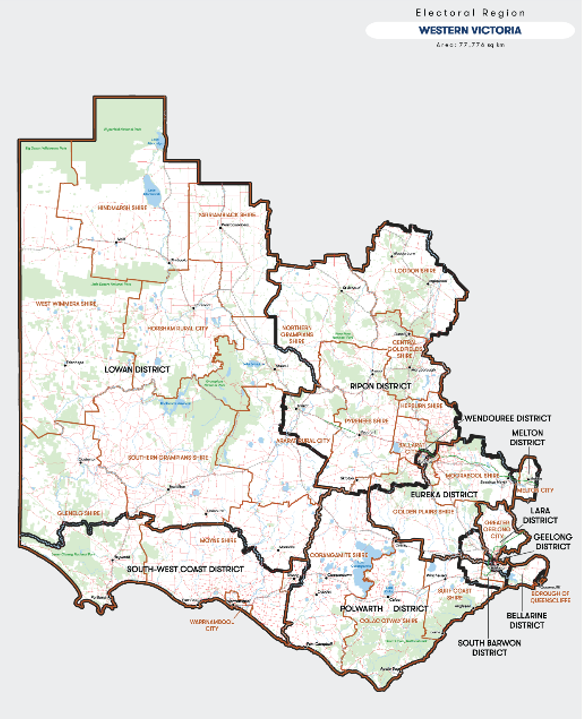 Western Victoria Map